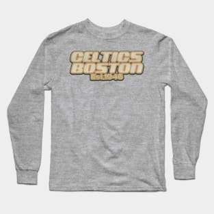 Boston Celtics  / Old Style Vintage Long Sleeve T-Shirt